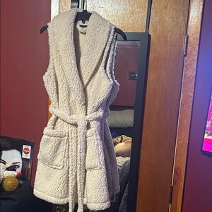 Women's Cozy Cream Teddy Vest